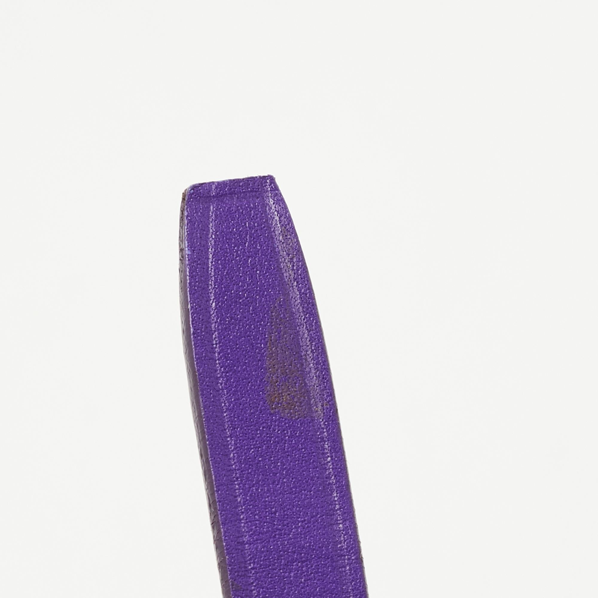 Ralph Lauren Purple Leather Ricky Crossbody Bag 7