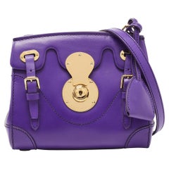 Ralph Lauren - Sac à bandoulière Ricky en cuir violet