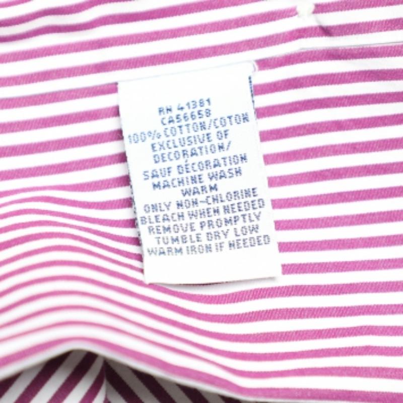 Ralph Lauren - Camicia a righe in cotone con bottoni sul davanti 3XB In condizioni buone in vendita a Dubai, Al Qouz 2