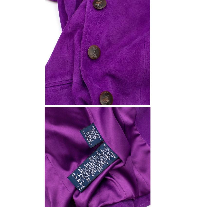 purple jacket suede