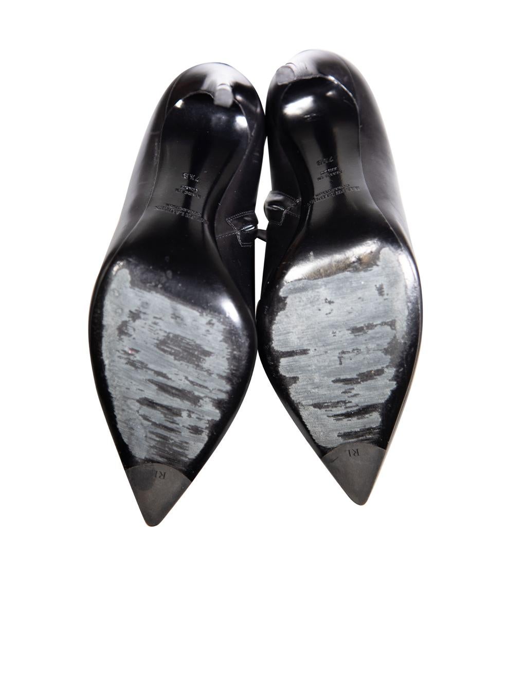 Women's Ralph Lauren Ralph Lauren Collection Black Leather Ankle Boots Size US 7.5