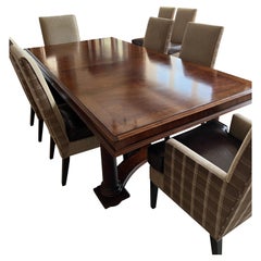 Ralph Lauren Ralph Lauren Trestle Table and 8 Ethan Allen Dining Chairs