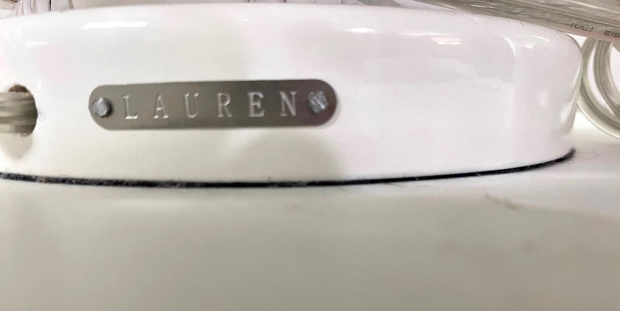Ralph Lauren Rattan-Tischlampen, 2er-Set (amerikanisch)