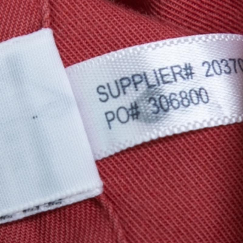 Ralph Lauren - Camicia classica in cotone rosso con bottoni sul davanti XL In condizioni buone in vendita a Dubai, Al Qouz 2