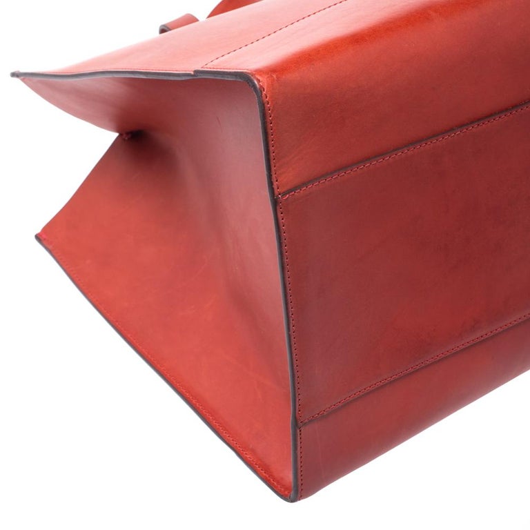 Ralph Lauren Red Leather Proprietor Tote For Sale at 1stDibs