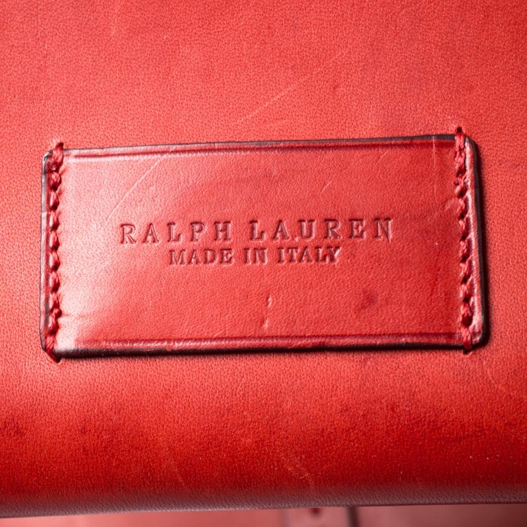 Ralph Lauren Red Leather Proprietor Tote For Sale at 1stDibs