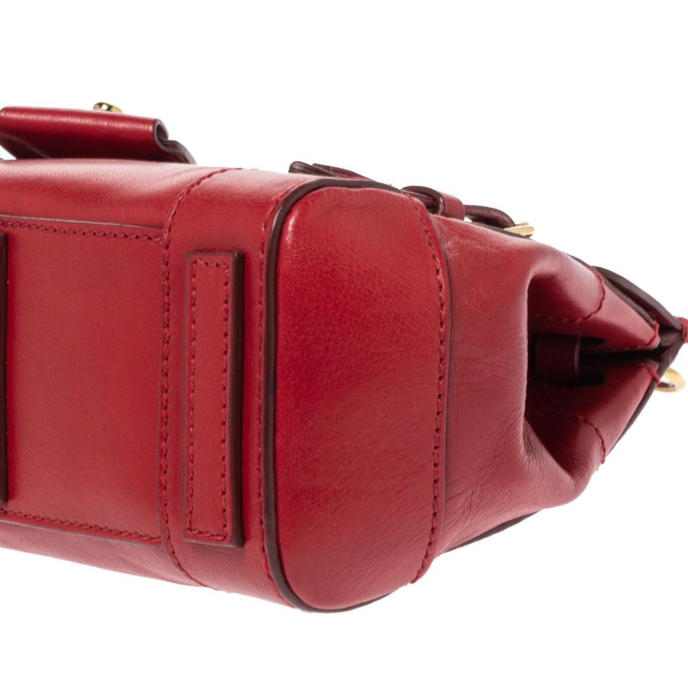 Ralph Lauren Red Leather Ricky Crossbody Bag 1