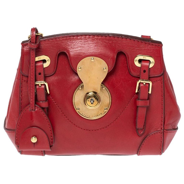 Ralph Lauren Red Leather Ricky Crossbody Bag For Sale at 1stDibs | ralph  lauren red crossbody bag