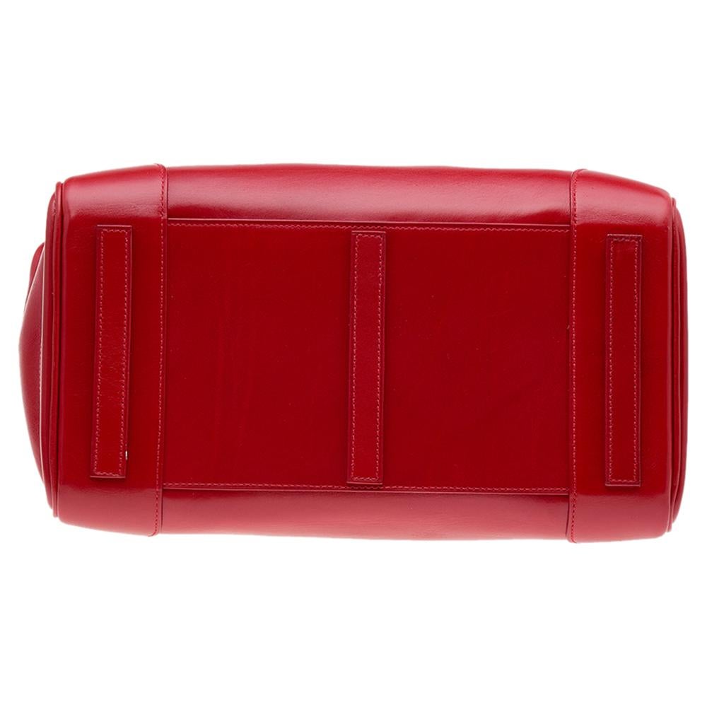 Women's Ralph Lauren Red Leather Ricky Satchel