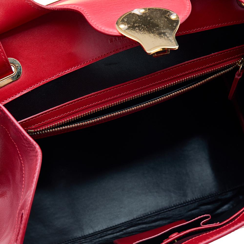 Ralph Lauren Red Leather Ricky Satchel 4