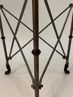 Ralph Lauren Regency Style Iron & Glass Round Side Table Gueridon