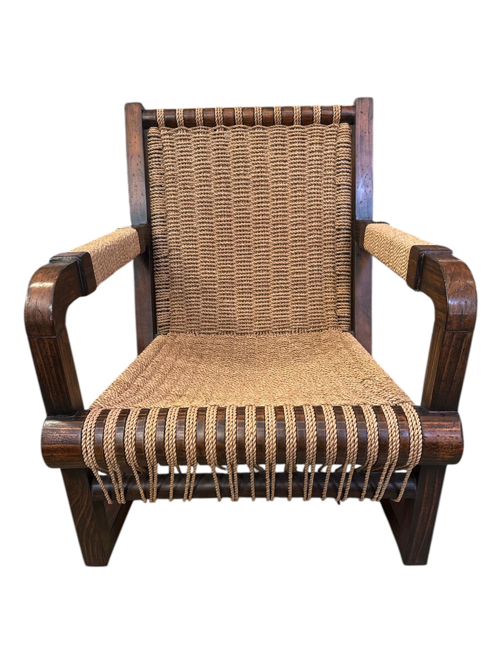 On this occasion is an incredibly rare Ralph Lauren “Joshua Tree” Lounge Chair, presented in a rustic mix of Rope and weathered-Pine.
As you will no doubt be aware by your interest in this timeless masterpiece of design, almost any Ralph Lauren