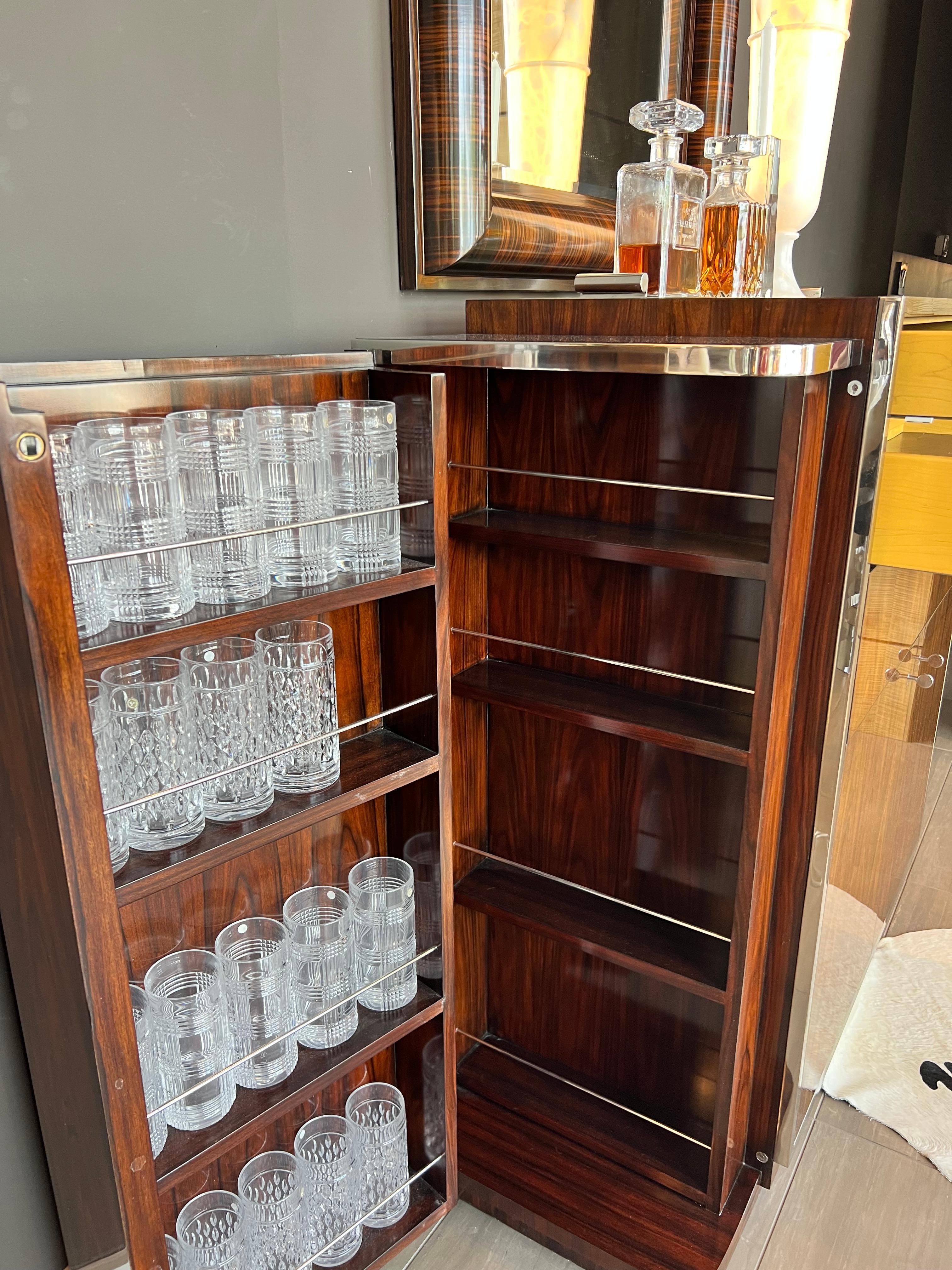 rosewood bar cabinet