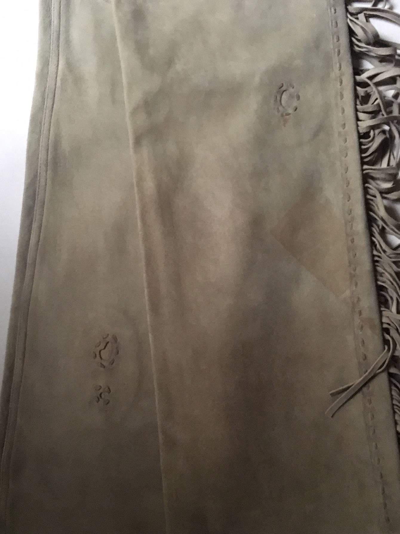 Ralph Lauren RRL Limited Collection Western Fringed Pants In Good Condition For Sale In Paris, FR