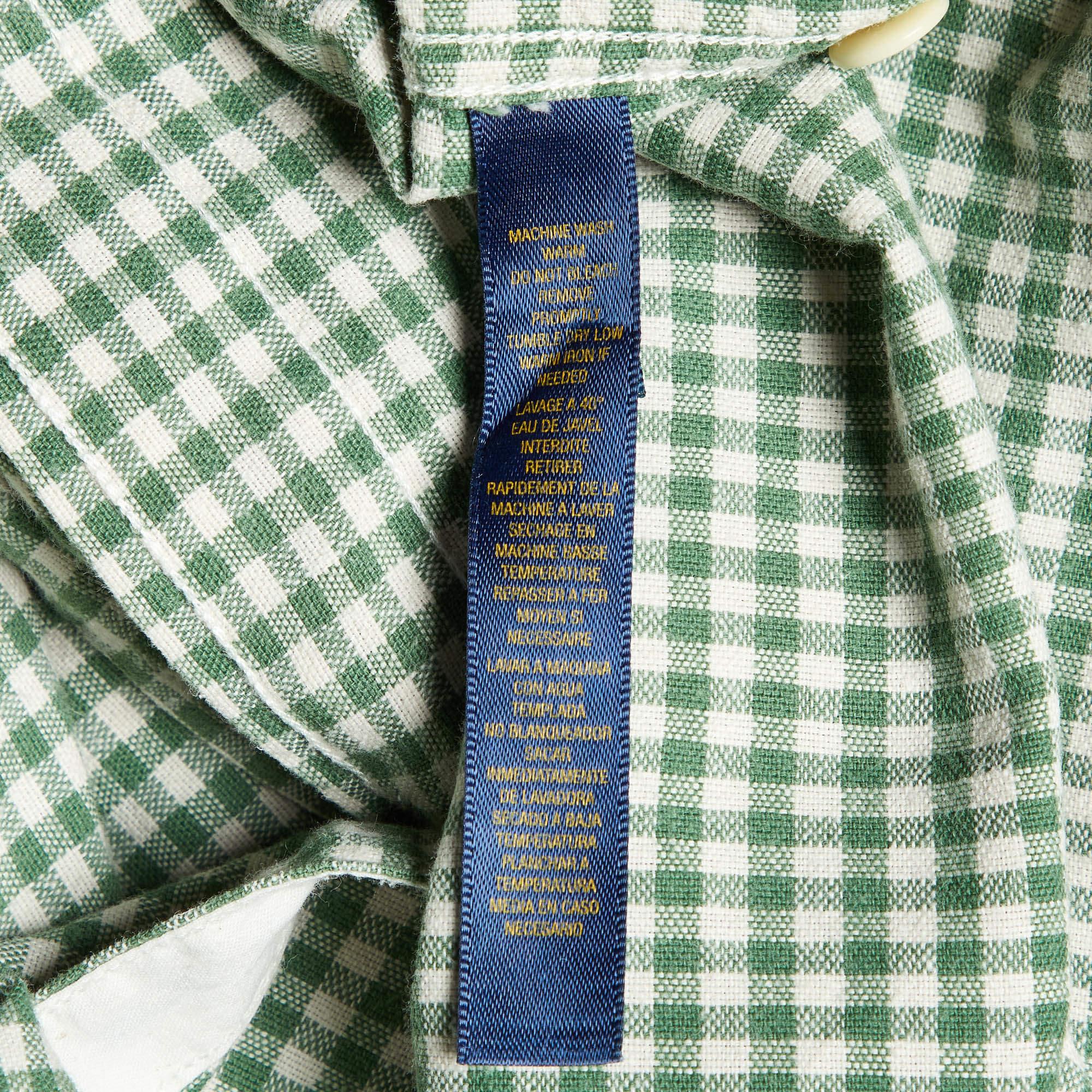 Uomo Ralph Lauren Rugby Camicia vintage in cotone Greene & Greene Check M. in vendita