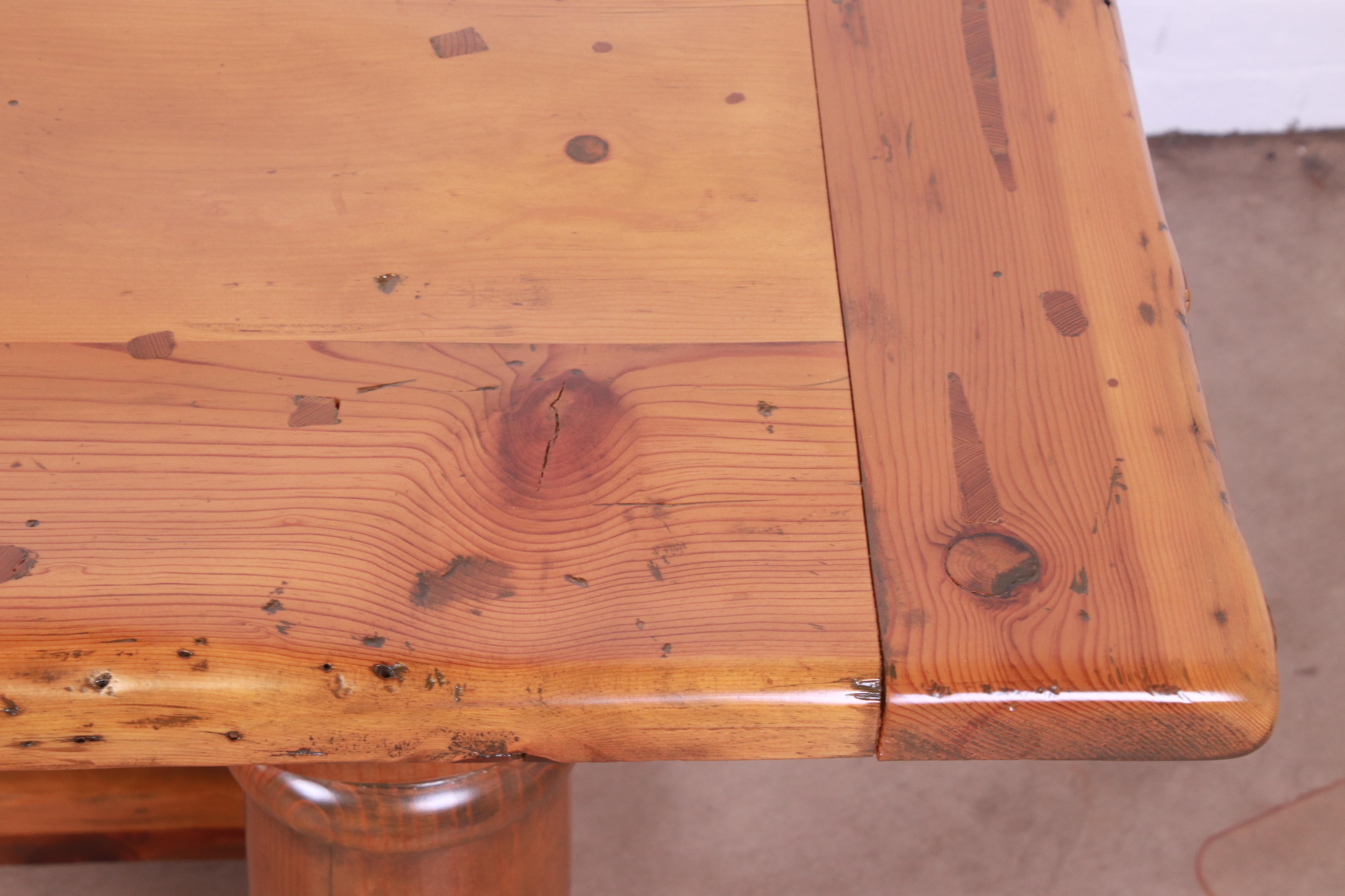 Ralph Lauren Rustic European Style Solid Pine Harvest Dining Table 3