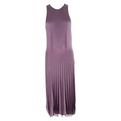 Ralph Lauren S/2021 Purple Label Hyacinth Silky Rayon Knit Tank Dress NWT Med.