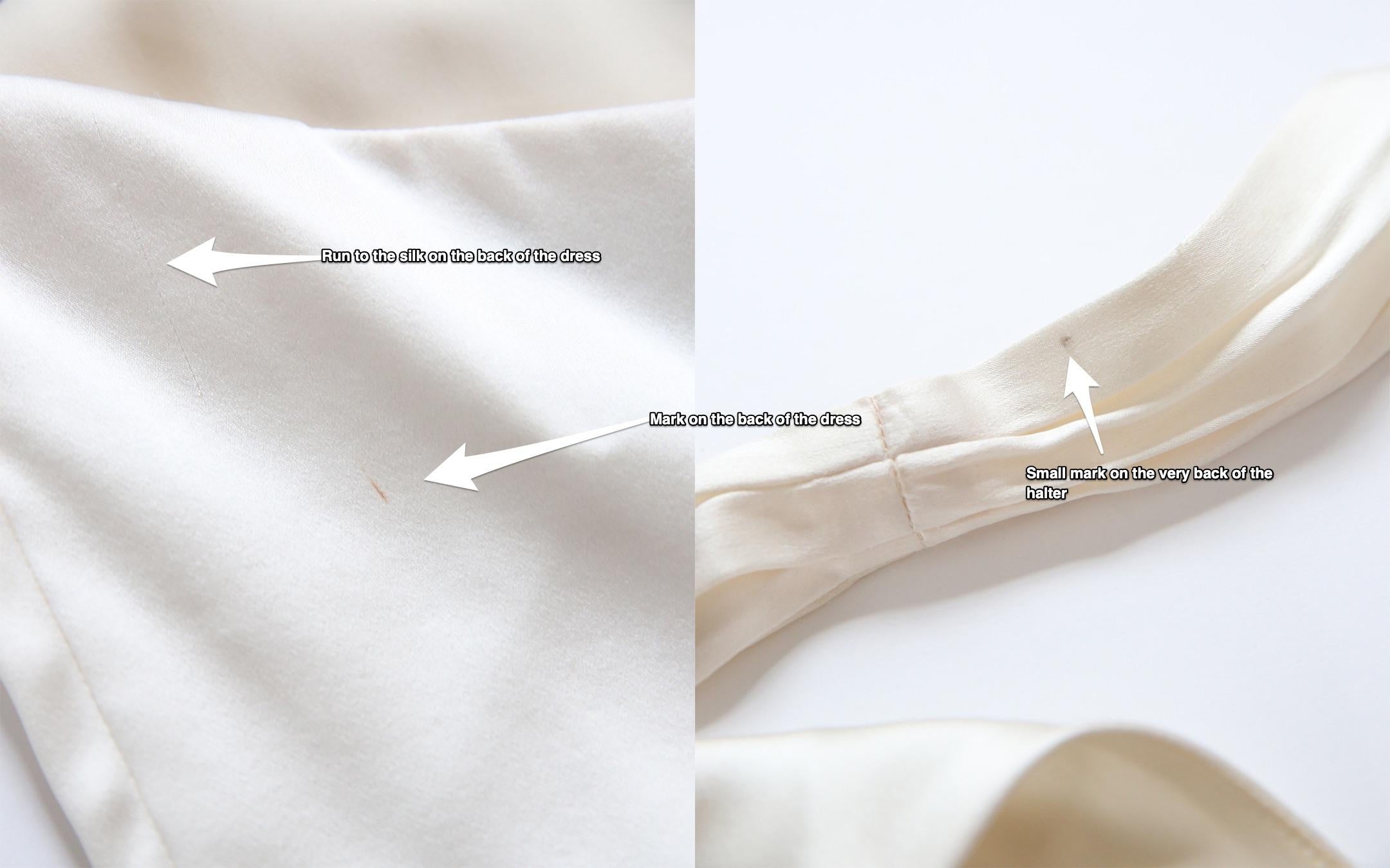 Ralph Lauren S/S 2009 white ivory silk plunging halter neck wedding gown dress 9
