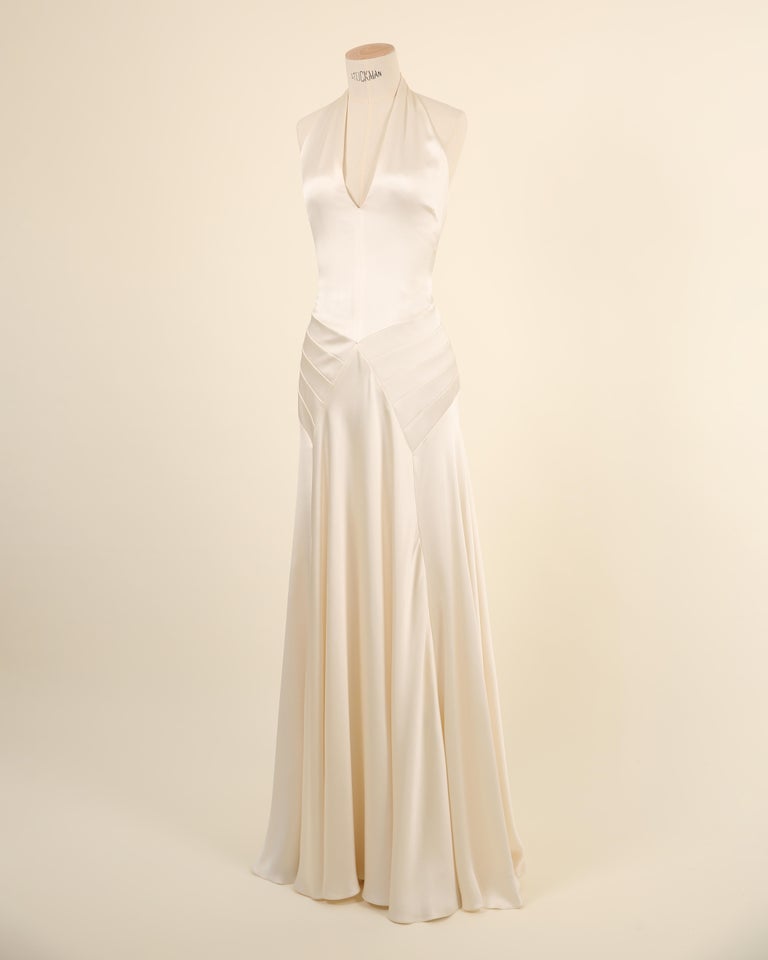 wedding dress lace ivory V Neck Backless Lace Ivory Wedding Dress with Champagne Appliques, Backless  Lace Prom Dresses
