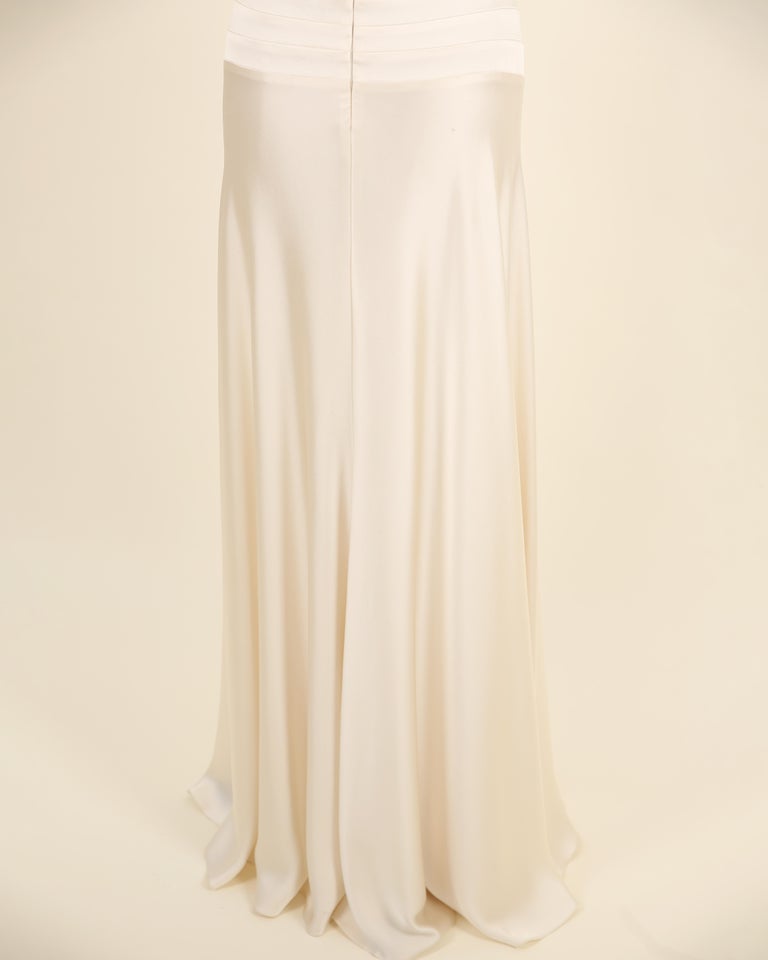 ivory lace formal dress Sheer-Back Long Jersey Prom Dress with Beaded Corset Ivory / 8 main image 1