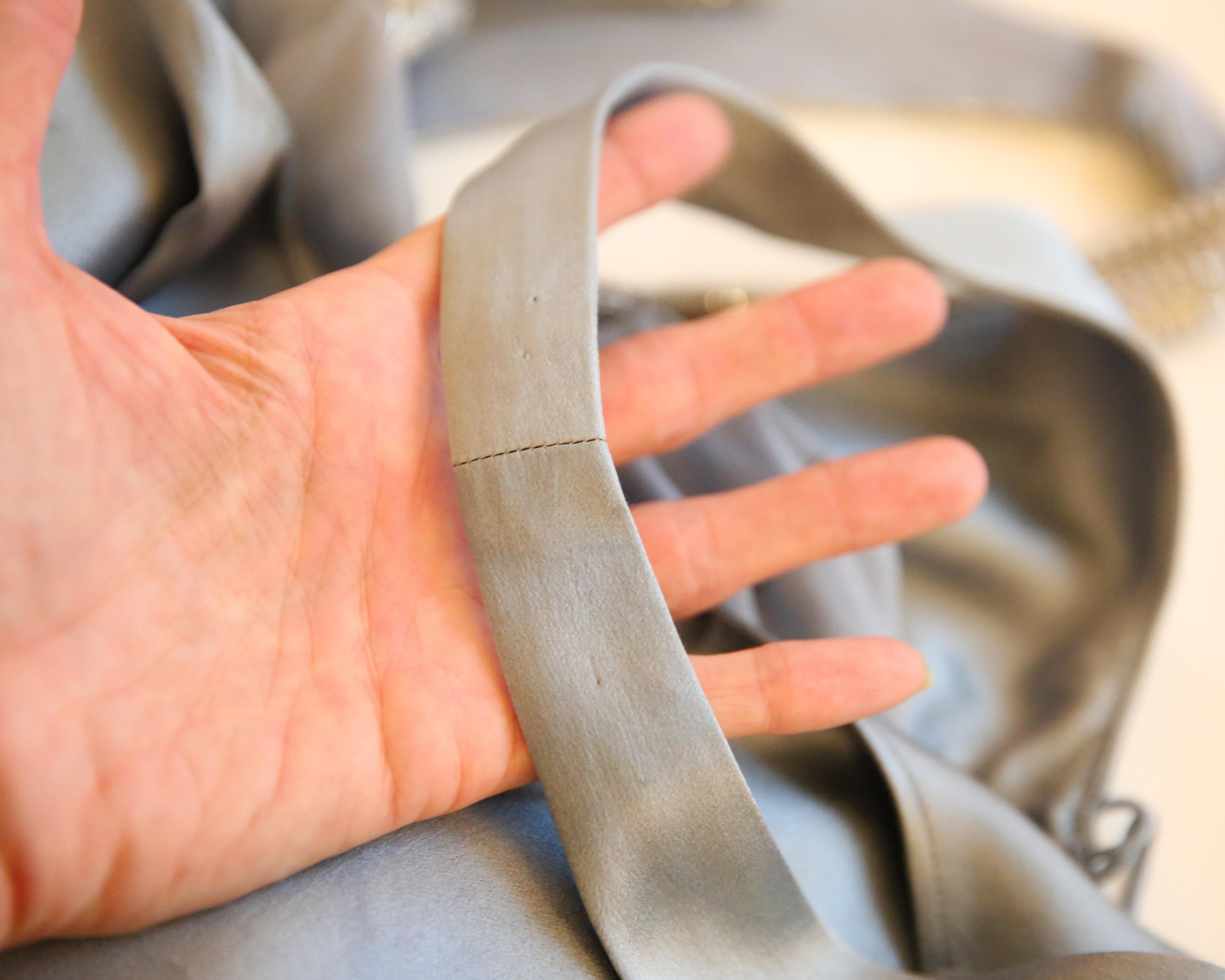 Ralph Lauren S/S 2010 lila Label blau ombre Seide rückenfrei Perlen Kleid Kleid 8 im Angebot 9