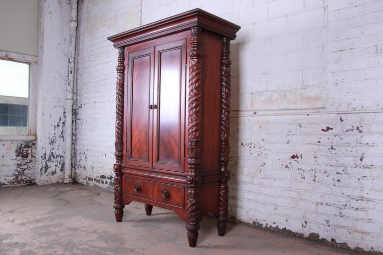 Ralph Lauren Safari Collection Mahogany Armoire Dresser at 1stDibs