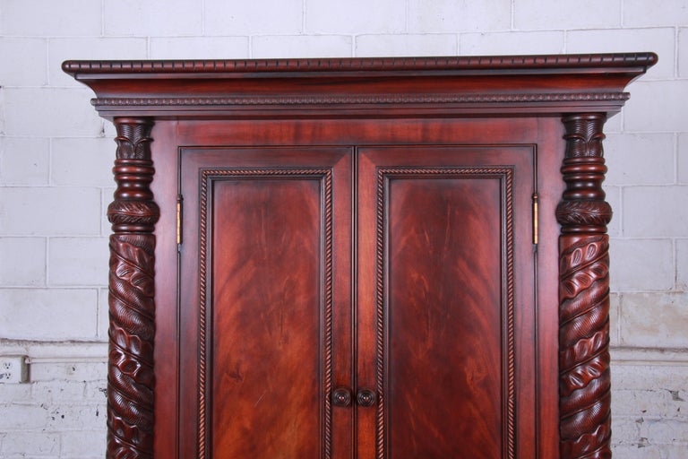 Ralph Lauren Safari Collection Mahogany Armoire Dresser at 1stDibs