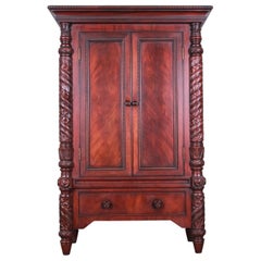 Vintage Ralph Lauren Safari Collection Mahogany Armoire Dresser