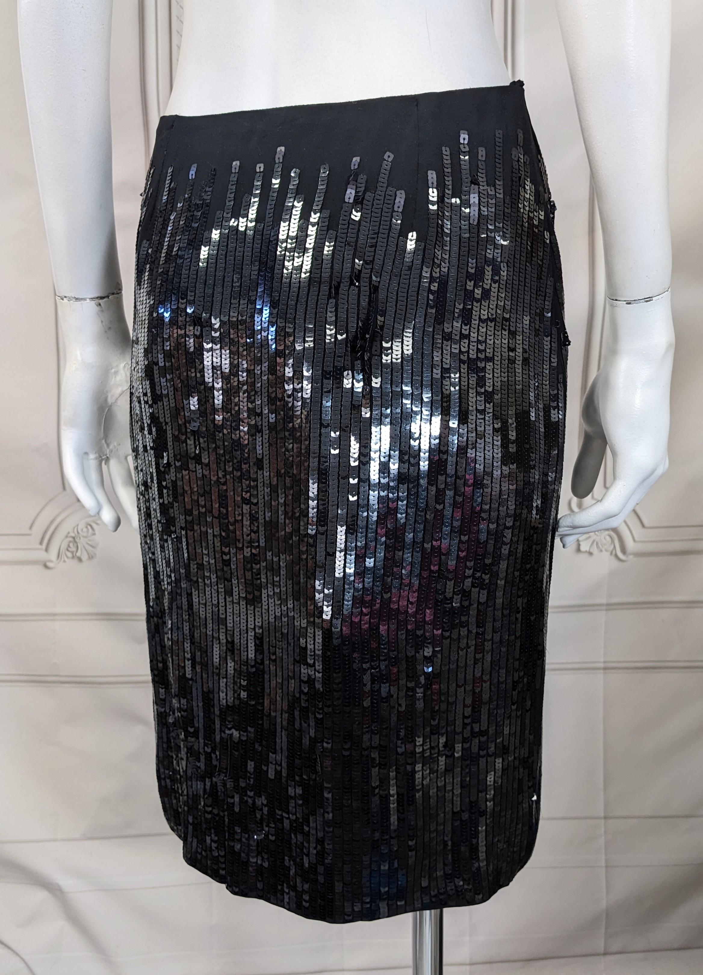 Falda de gasa con adornos de lentejuelas Ralph Lauren, Etiqueta morada en venta 1