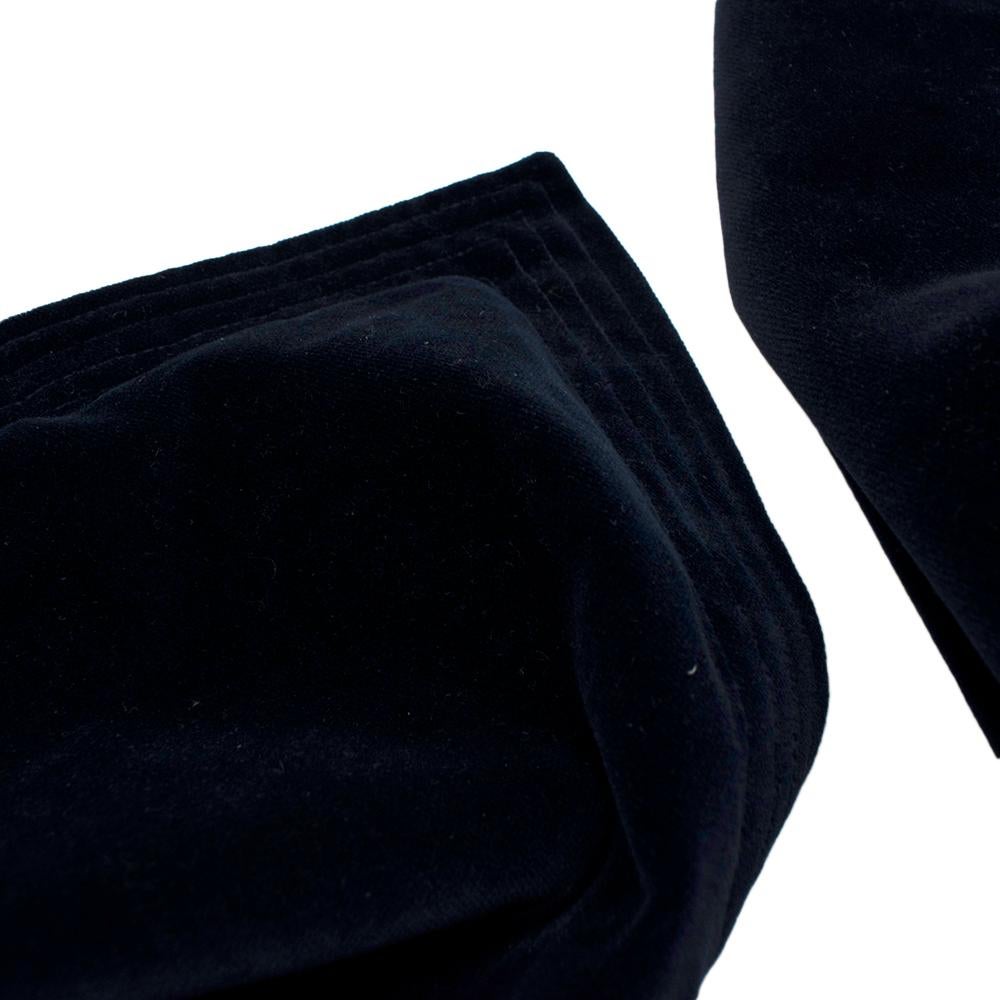 Ralph Lauren Set of 3 Navy Cotton Velvet 50 x 50 Cushion Covers 2