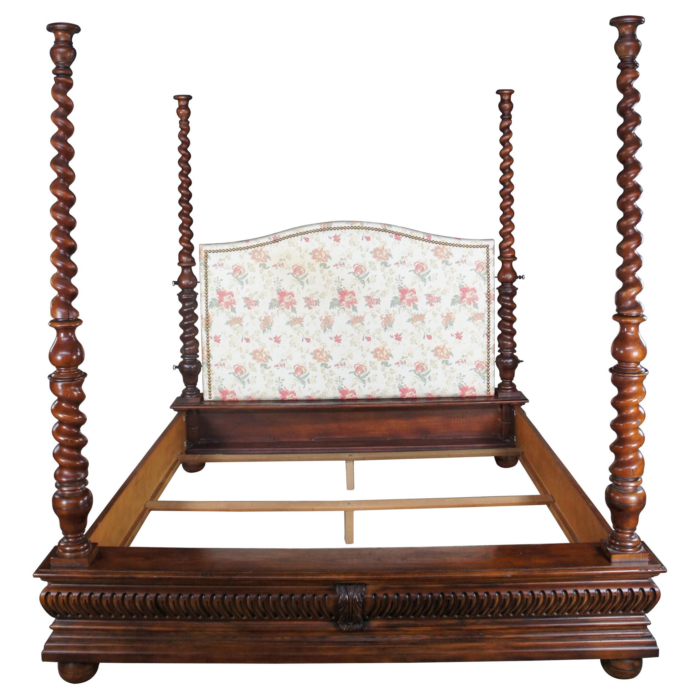 Ralph Lauren Sheltering Sky British Colonial Oak King Barley Twist Poster Bed