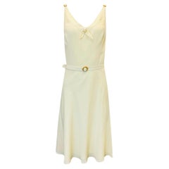 Vintage Ralph Lauren Silk Dress With Mother-Of-Pearl Details