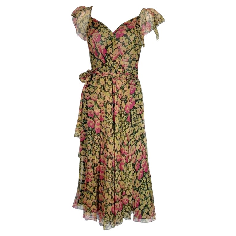 Ralph Lauren Silk Floral Dress, FW 2010 Ralph Lauren Silk Floral Dress, FW 2010