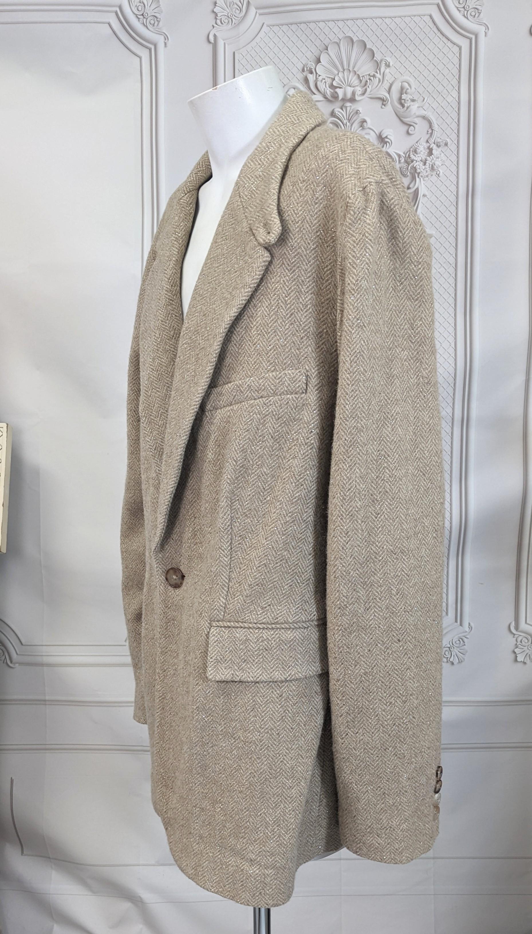 Blazer en tweed de soie et cristaux Swarovski de Ralph Lauren, Purple Label Excellent état - En vente à New York, NY