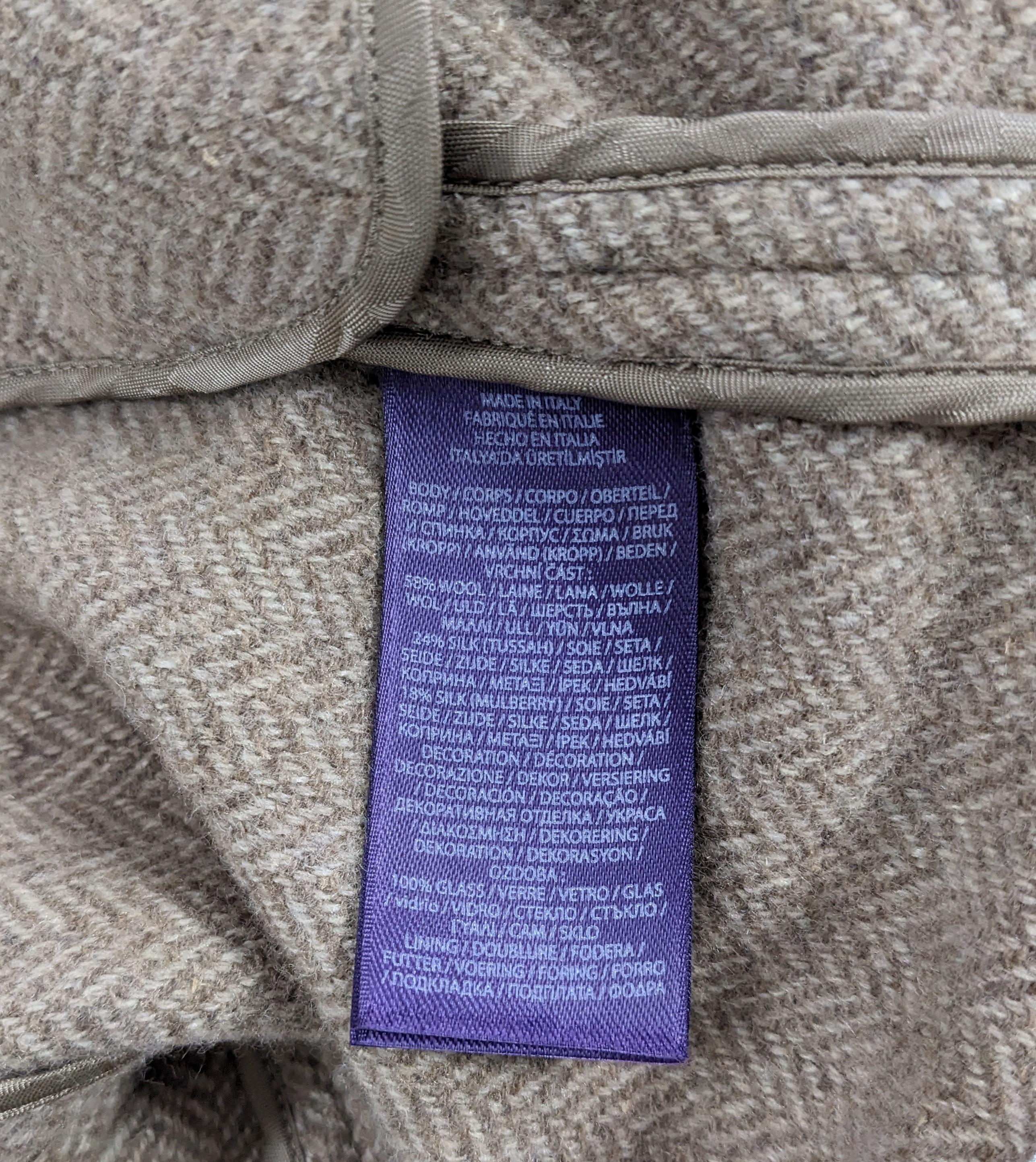 Blazer en tweed de soie et cristaux Swarovski de Ralph Lauren, Purple Label en vente 3