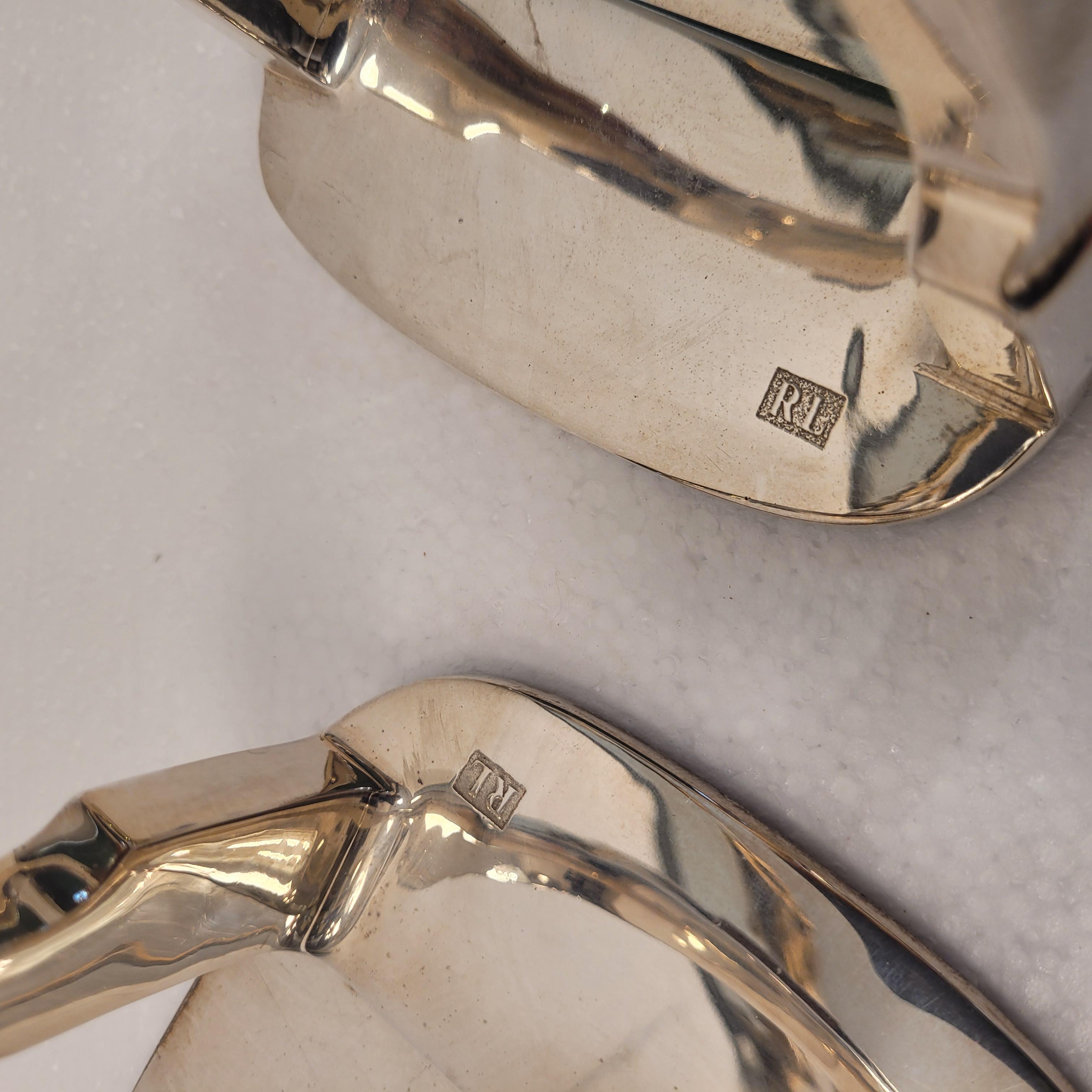Livre d'or Ralph Lauren en argent, cuir de ville Derbyshire 2010's en vente 10