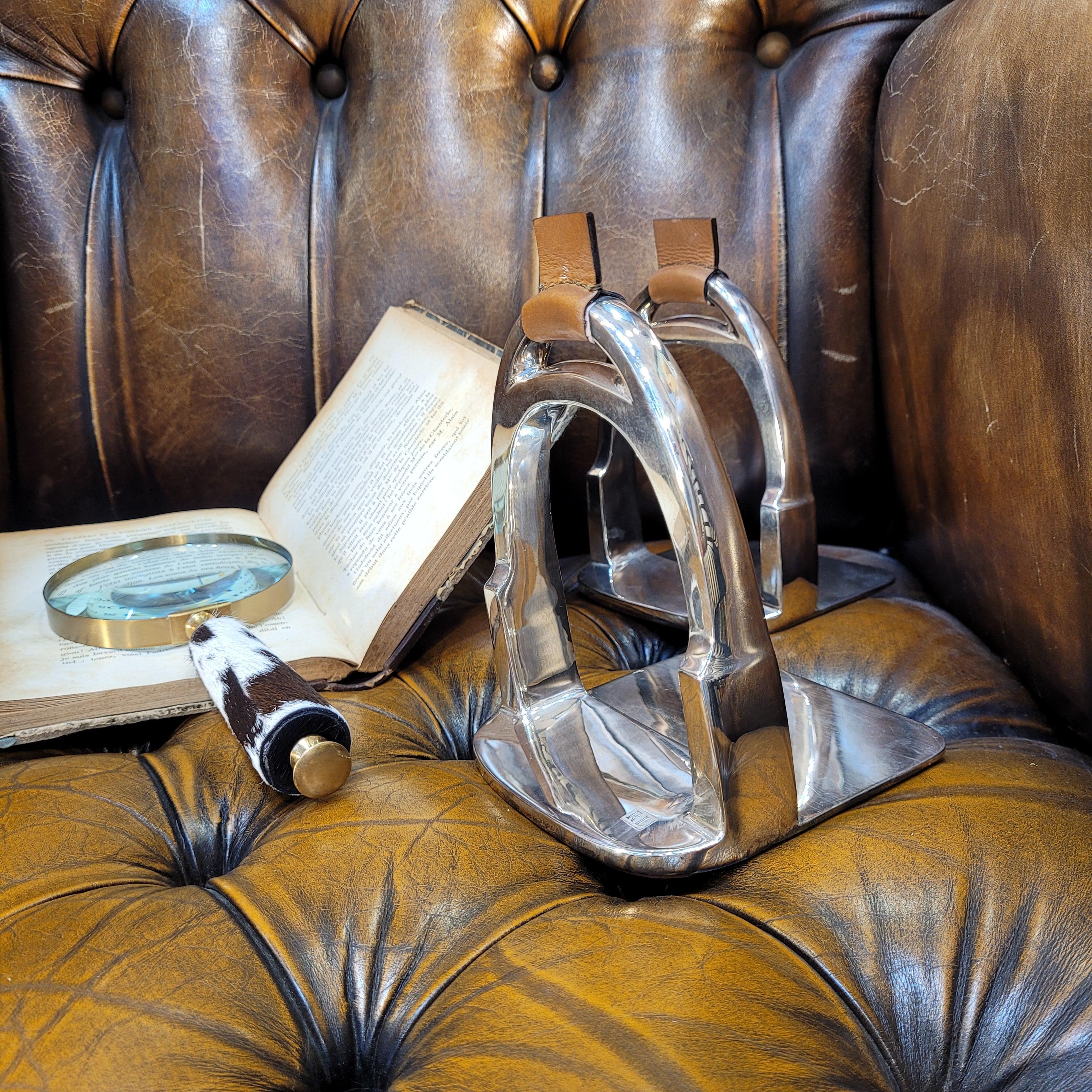 Livre d'or Ralph Lauren en argent, cuir de ville Derbyshire 2010's en vente 12