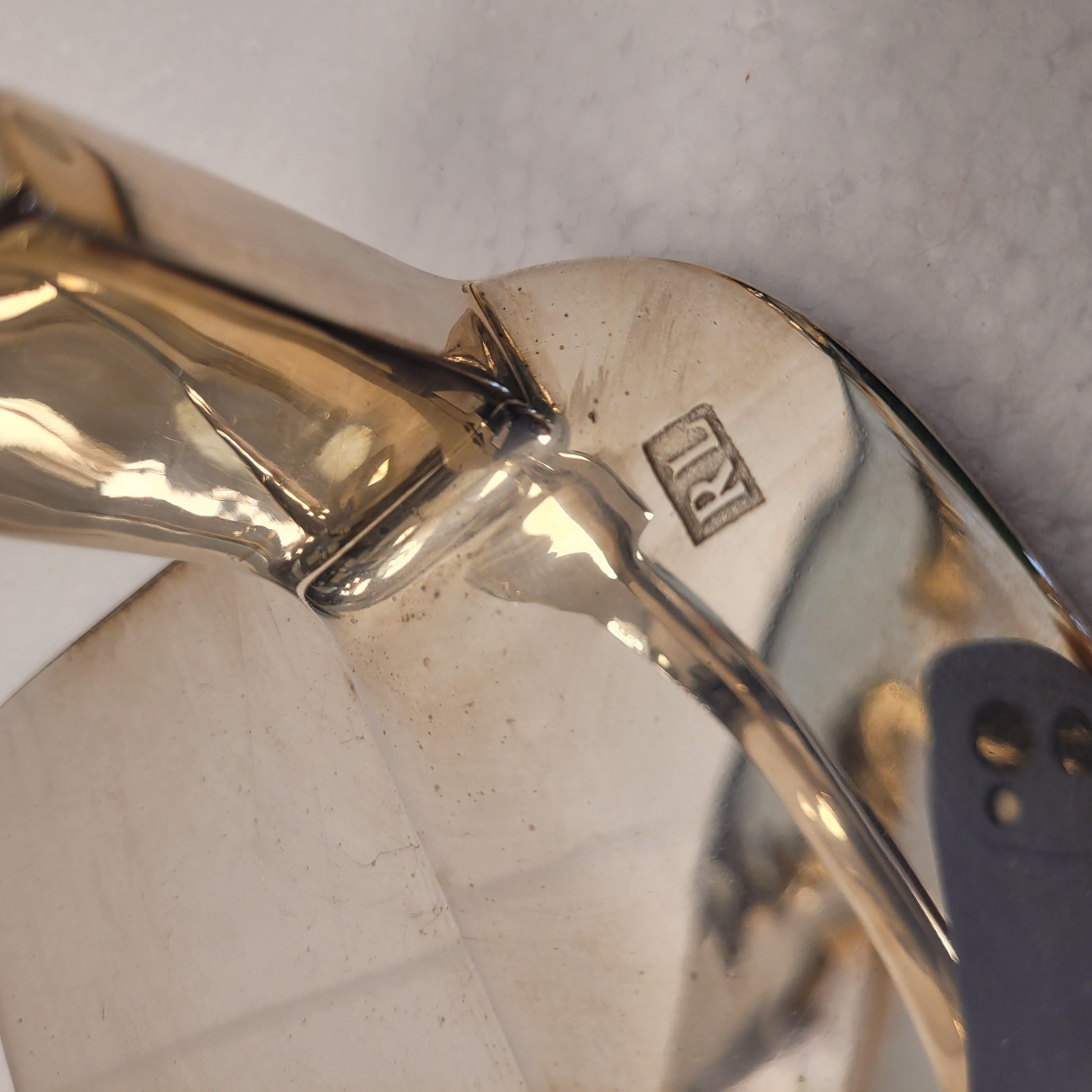 Livre d'or Ralph Lauren en argent, cuir de ville Derbyshire 2010's en vente 13