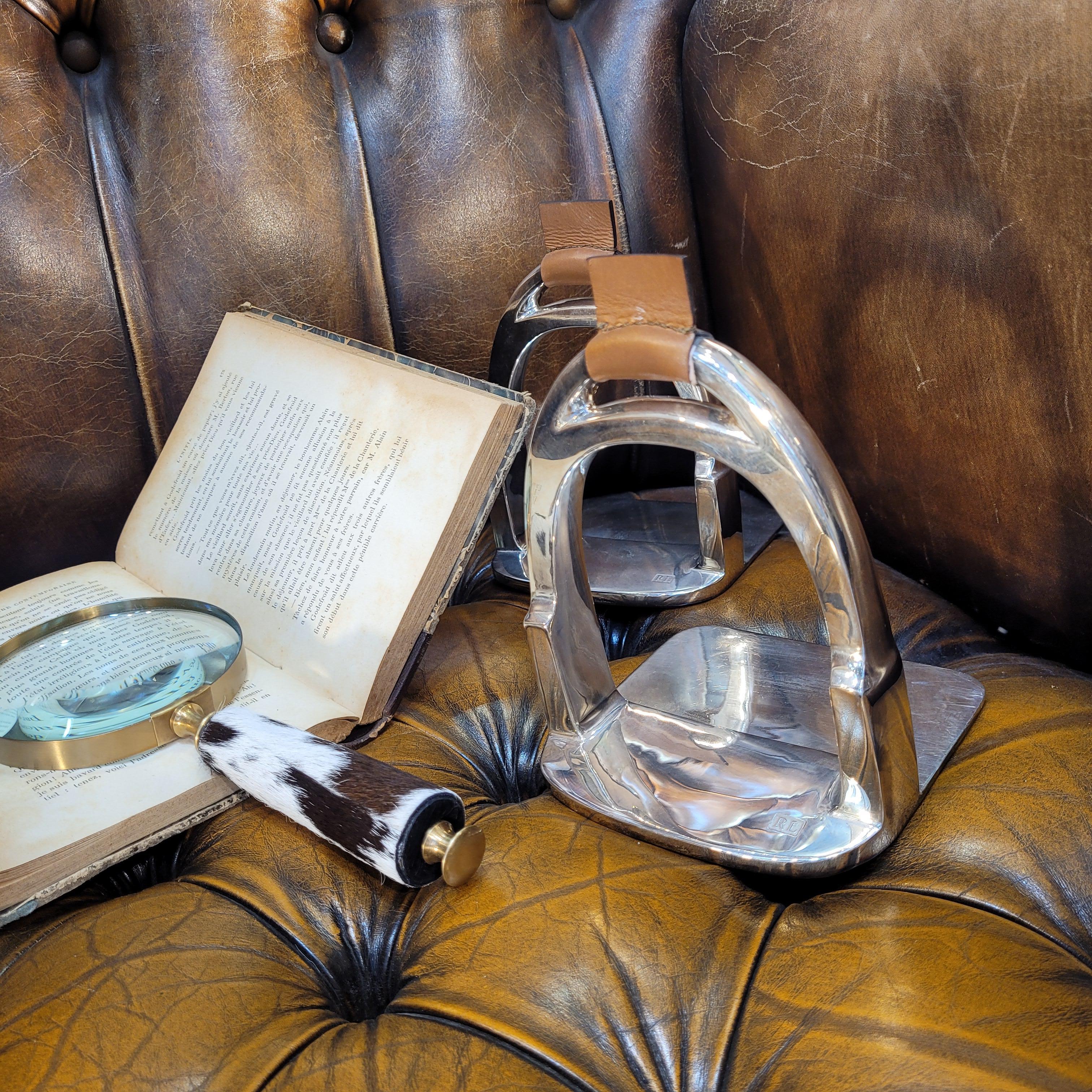 Livre d'or Ralph Lauren en argent, cuir de ville Derbyshire 2010's en vente 2