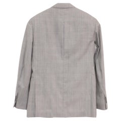 Ralph Lauren Single-Breasted Blazer in Beige Cotton