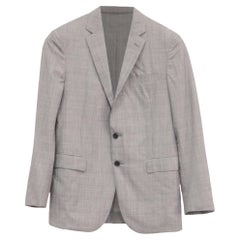 Ralph Lauren Single-Breasted Blazer in Beige Cotton