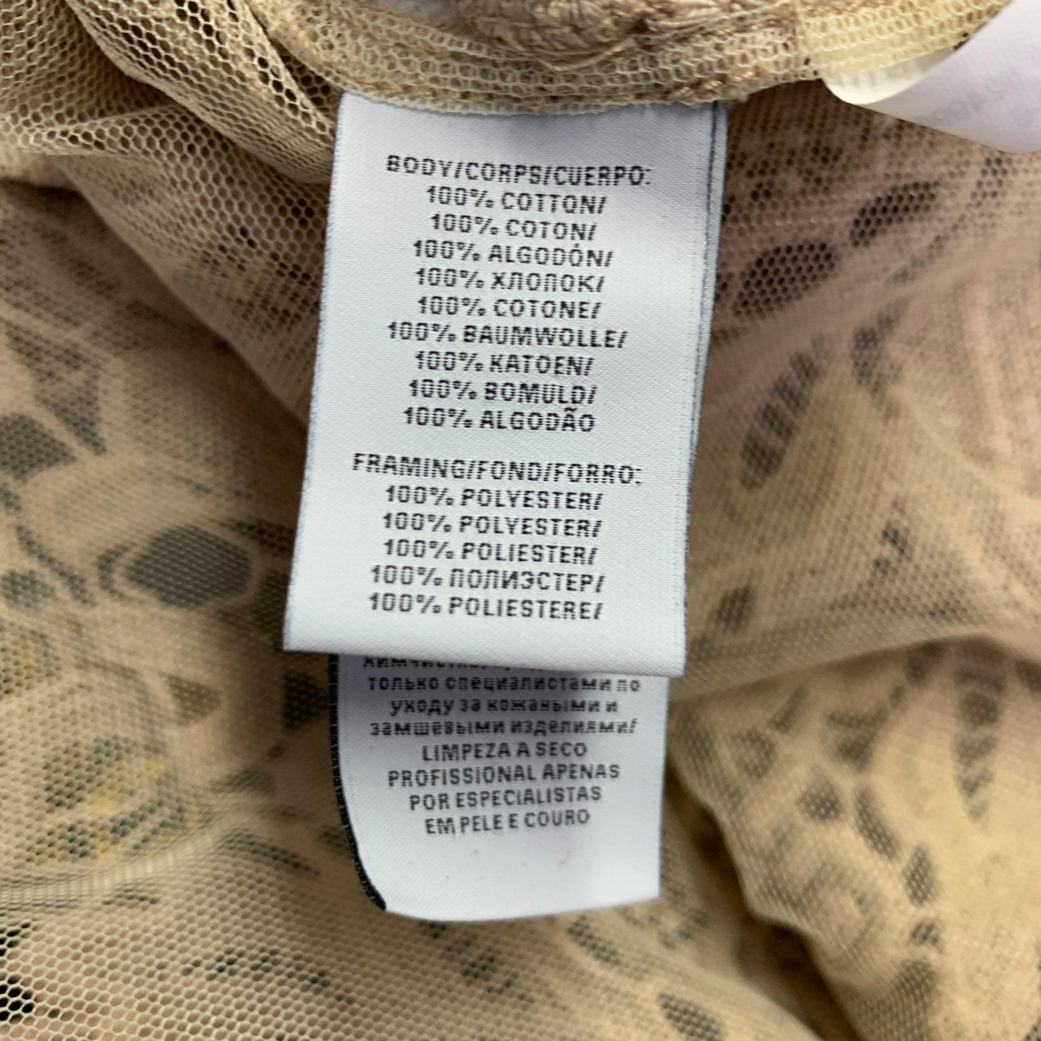 RALPH LAUREN Talla 10 Abrigo abierto de algodón caqui con encaje en venta 2