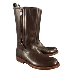 RALPH LAUREN Size 11 Brown Leather Pull On Boots