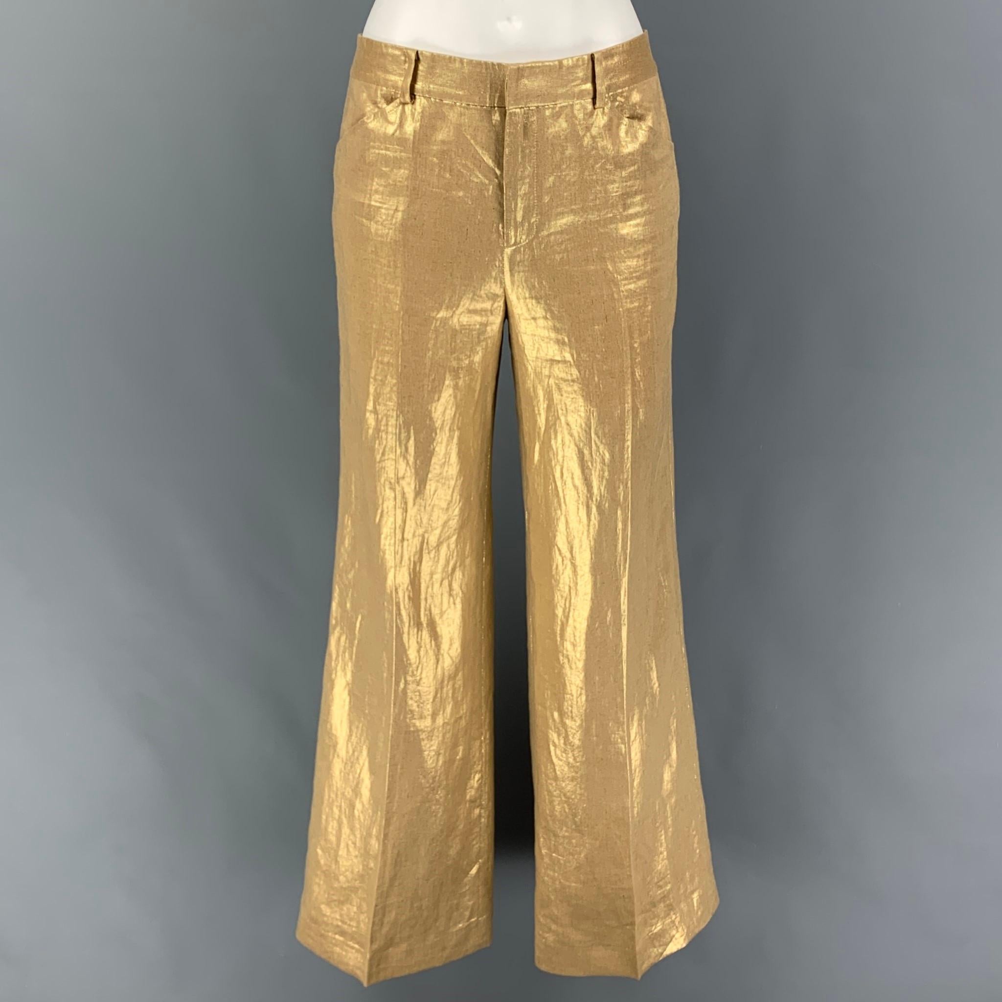 gold pants set