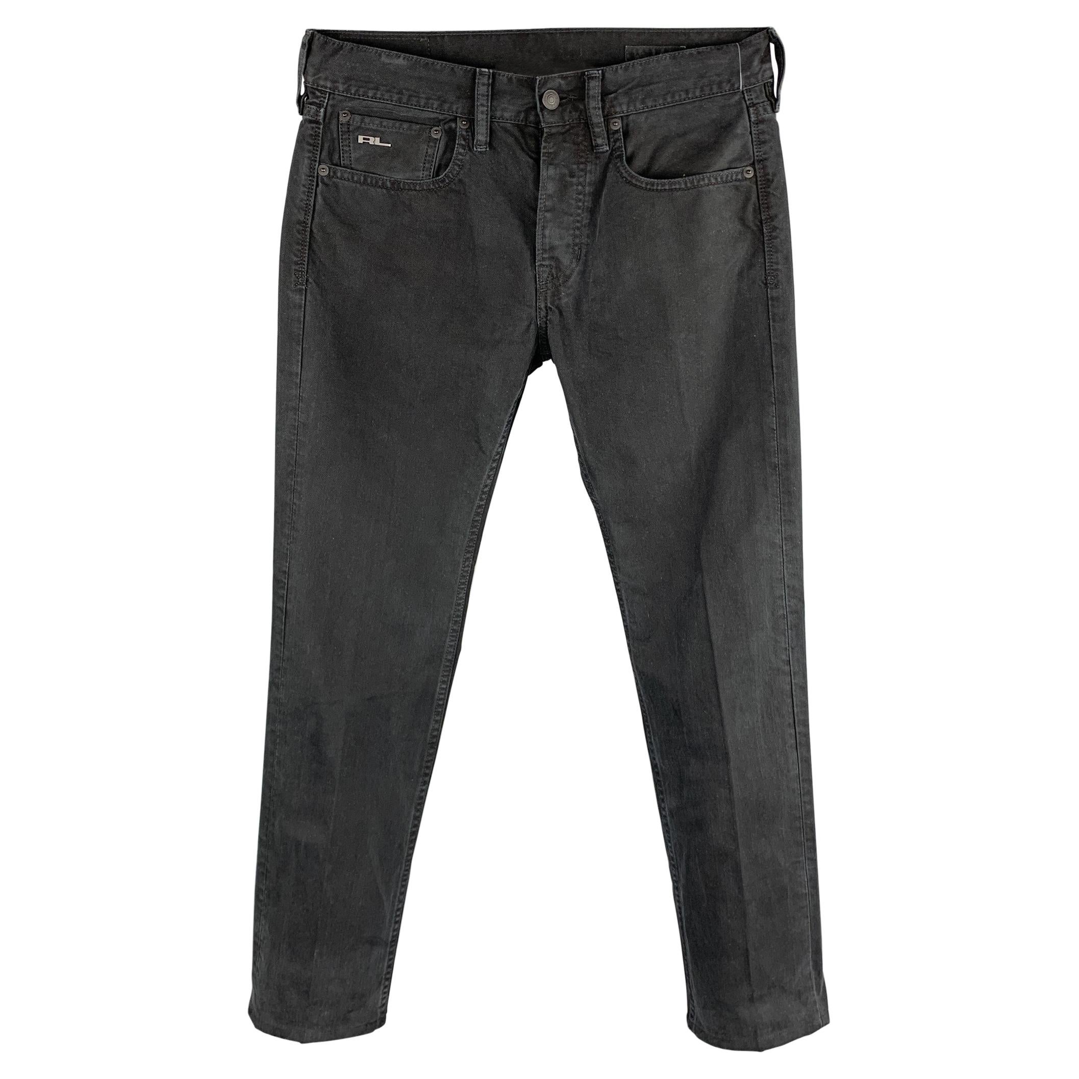 Ralph Lauren Gold Metallic Cotton Jeans Pants Size 28 For Sale at ...