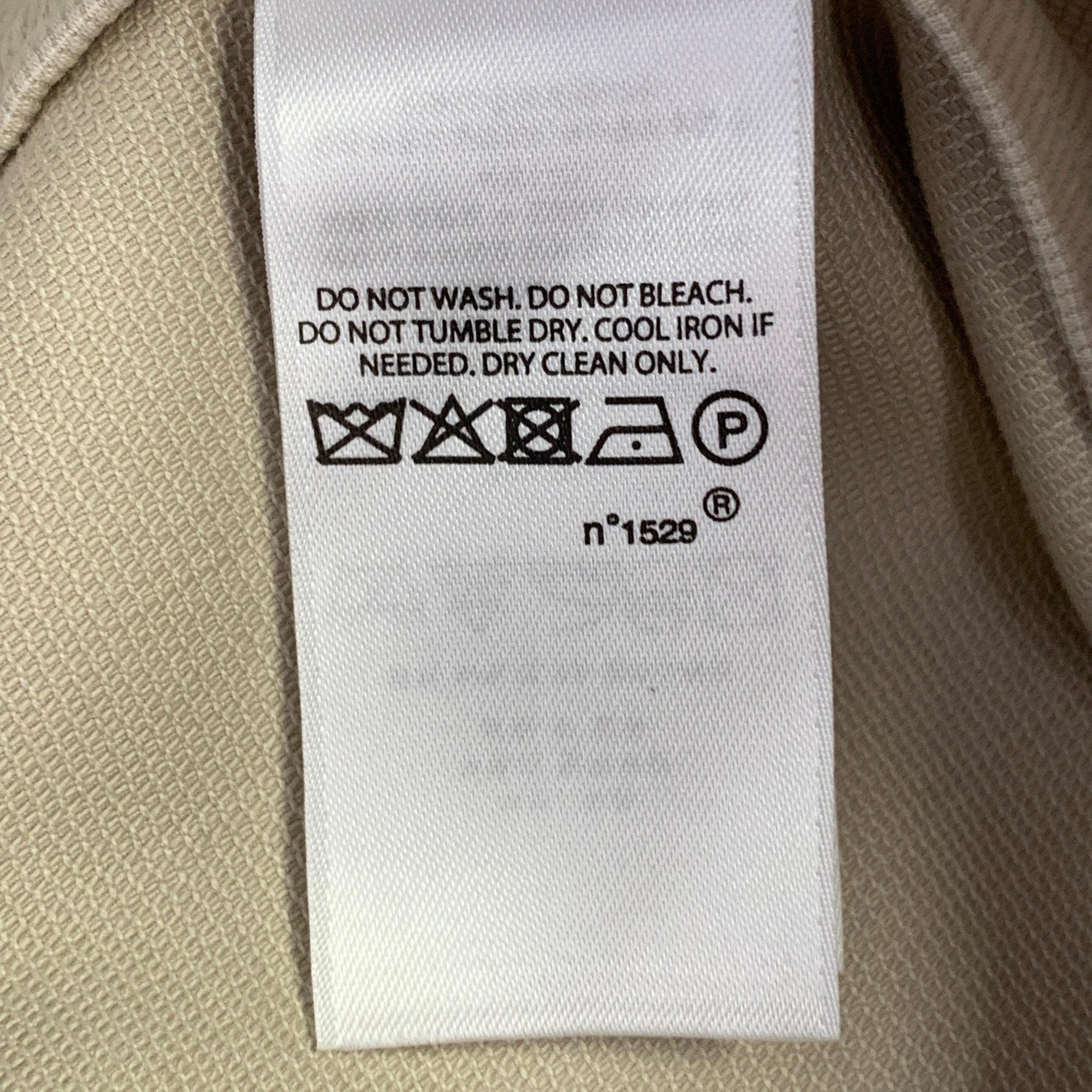 RALPH LAUREN Size 36 Beige Cotton Blend Side Tabs Tapered Casual Pants 1