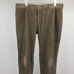 RALPH LAUREN Size 36 Brown Zip Fly Corduroy Casual Pants