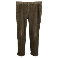 RALPH LAUREN Size 36 Brown Zip Fly Corduroy Casual Pants