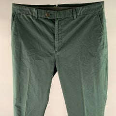 RALPH LAUREN Size 36 Green Cotton Blend Chino Slim Fit Pants