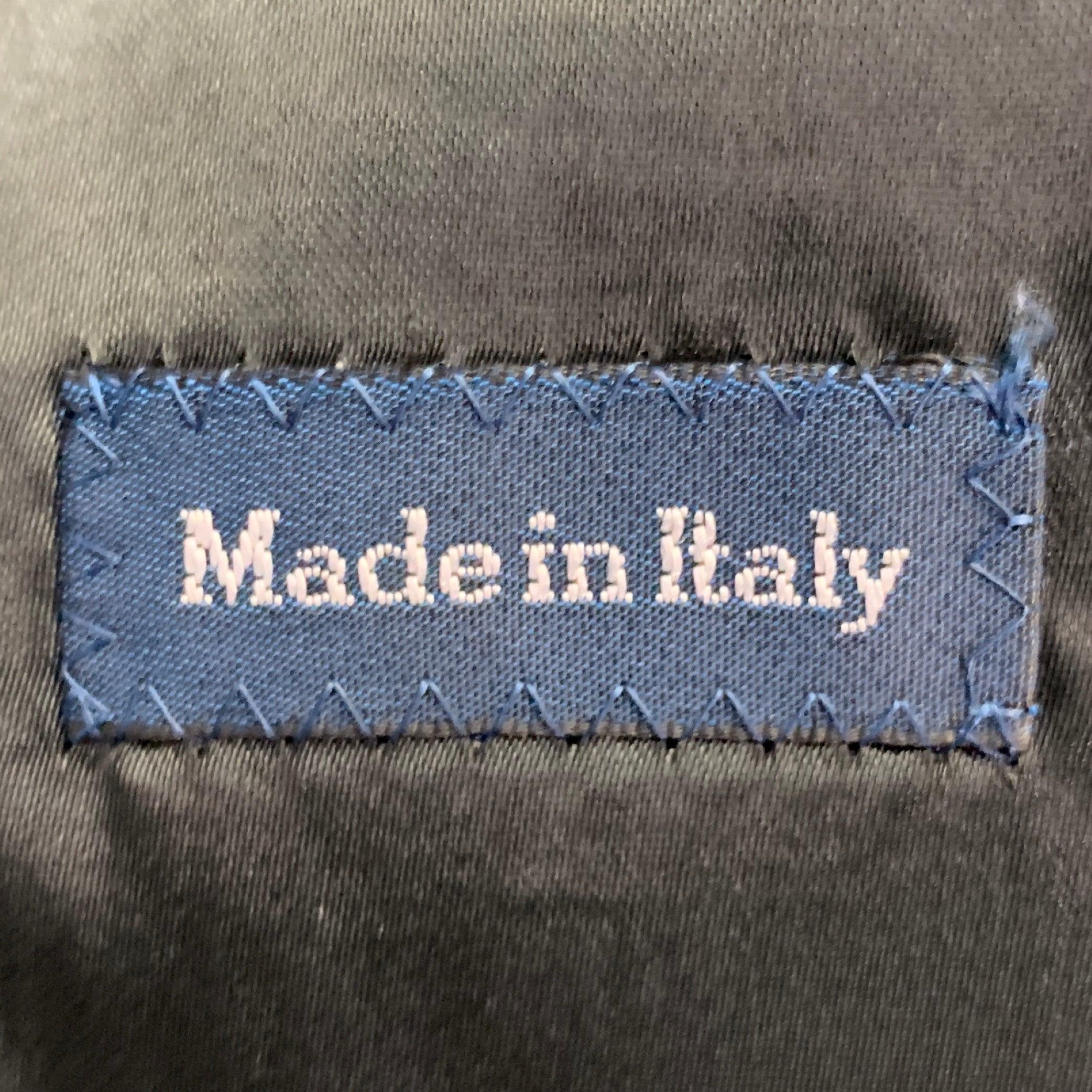 RALPH LAUREN Taille 38 Laine velours noir bordé de boutons cachés à revers échancré Coates en vente 1